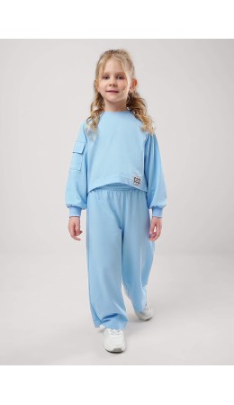 CLE Брюки дев. 857011/16з, голубой