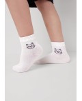 CLE Носки дет.С1111 12-14,14-16 дев хл+эл, белый