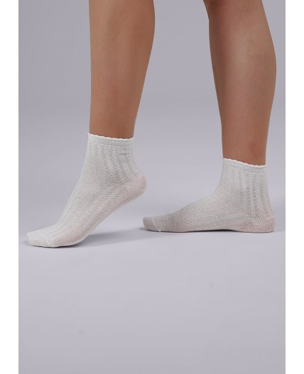 CLE Носки дет.С1459 20-22,22 выпускной ажур, белый