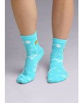 CLE Носки дет.С4395 16-18,18-20 нежность хл+эл, св.бирюзовый