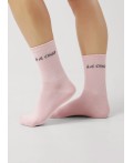 CLE Носки жен.Д5542 сахарная вата хл+эл, св.розовый