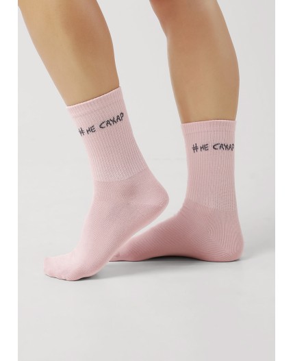 CLE Носки жен.Д5542 сахарная вата хл+эл, св.розовый