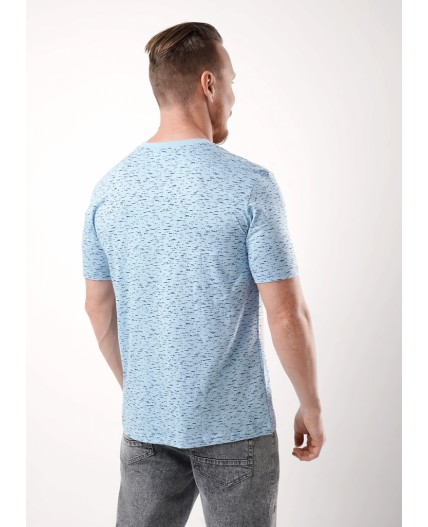 ЭЙС фуфайка муж600311/1кн кор.р, св.голубой/т.синий