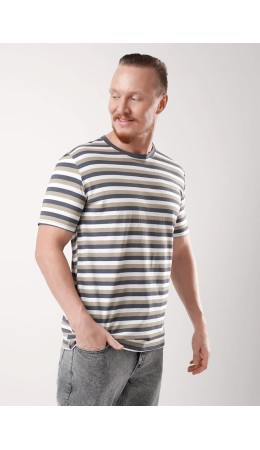 ЭЙС фуфайка муж600311кн кор.р, т.серый/св.коричневый