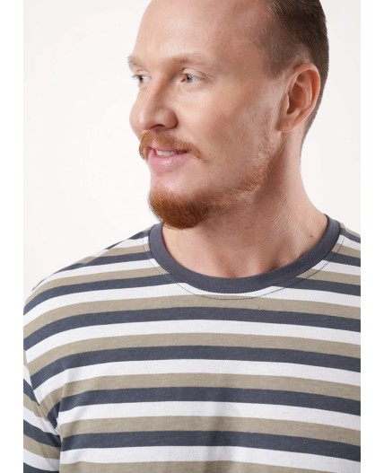 ЭЙС фуфайка муж600311кн кор.р, т.серый/св.коричневый