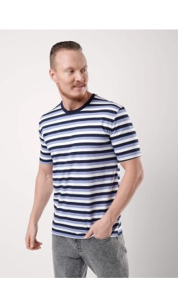 ЭЙС фуфайка муж600311кн кор.р, т.синий/т.голубой