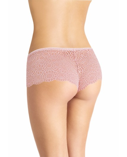 CLE SH829 Трусы жен.(Кружево хлопок), св.розовый