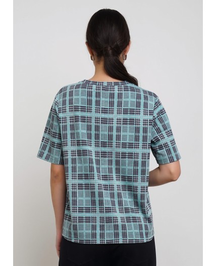 CLE Джемпер жен. 236050/98вэ, св.зелёный/т.синий