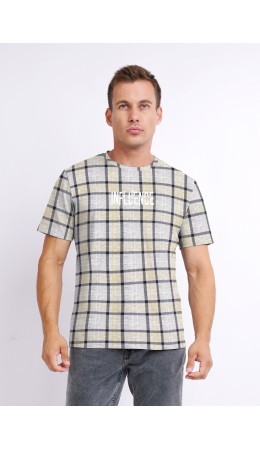 CLE Джемпер муж. 421915/81гн _мел_п1, меланж св.серый/чёрный