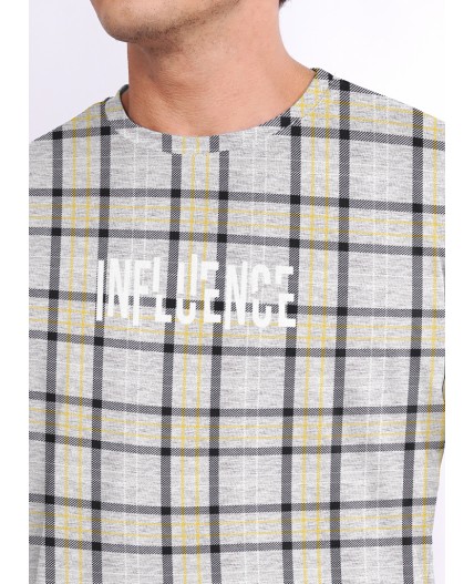 CLE Джемпер муж. 421915/81гн _мел_п1, меланж св.серый/чёрный