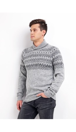 CLE джемпер муж. 492628хпэ д.р, меланж серый