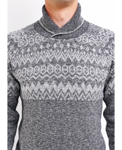 CLE джемпер муж. 492628хпэ д.р, меланж т.серый