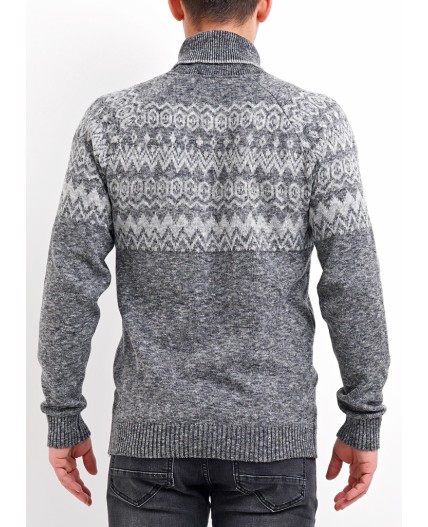 CLE джемпер муж. 492628хпэ д.р, меланж т.серый