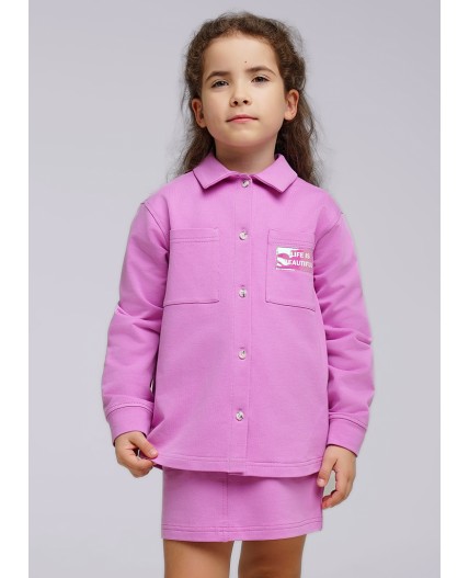 CLE Жакет дев. 846446/71у, т.розовый