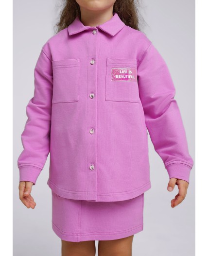 CLE Жакет дев. 846446/71у, т.розовый