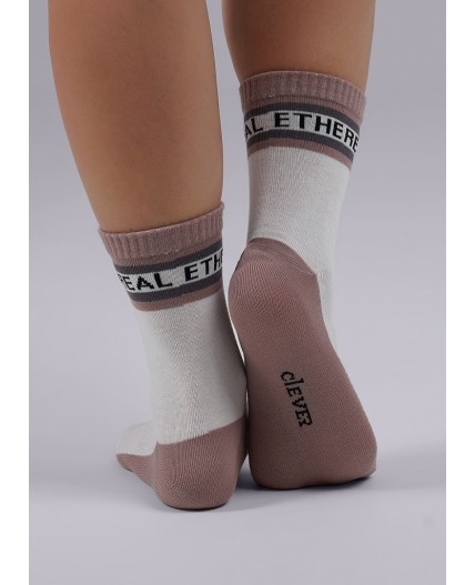 CLE Носки жен.Д5461 Кварц хл+эл, белый