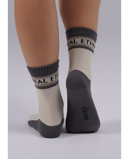 CLE Носки жен.Д5461 Кварц хл+эл, св.бежевый