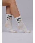 CLE Носки жен.Д5462 Кварц хл+эл, белый/св.бежевый