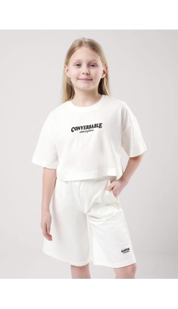 CLE Футболка дев.укор. 856672кд_п, молочный