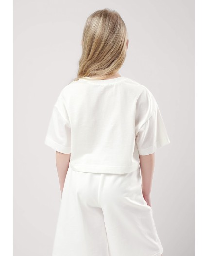 CLE Футболка дев.укор. 856672кд_п, молочный