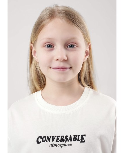 CLE Футболка дев.укор. 856672кд_п, молочный