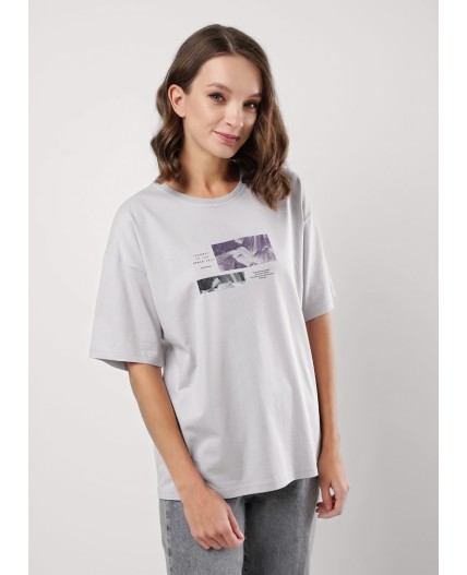 CLE Футболка жен. 256711кд_п, серый