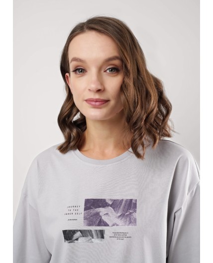 CLE Футболка жен. 256711кд_п, серый