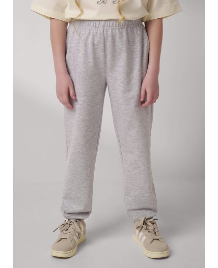 CLE Брюки дев. 757130/22уп, меланж св.серый