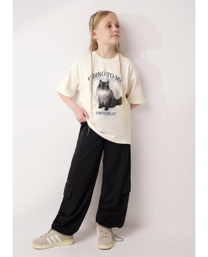 CLE Брюки дев. 757175/25ф, чёрный