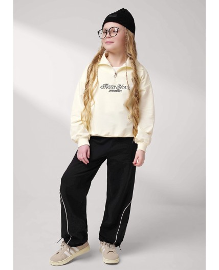 CLE Джемпер дев. 757132/22у, молочный