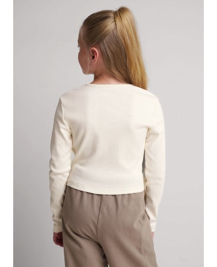 CLE Джемпер дев. 757179/25ш, молочный