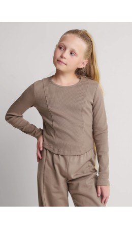 CLE Джемпер дев. 757179/25ш, кофейный
