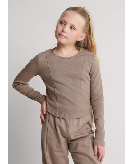 CLE Джемпер дев. 757179/25ш, кофейный