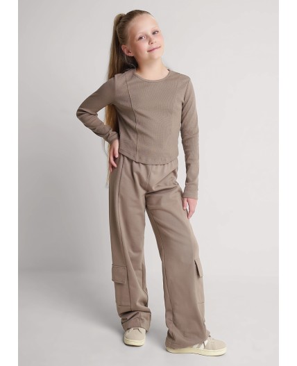 CLE Джемпер дев. 757179/25ш, кофейный