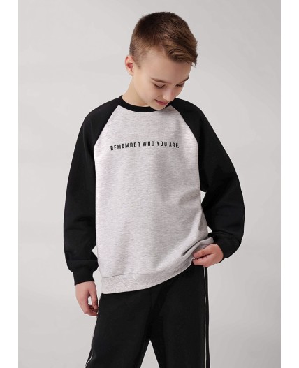 CLE Джемпер мал. 757156/23уп_п, меланж св.серый