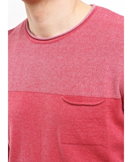 CLE джемпер муж. 692332ха дл.р, меланж коралловый