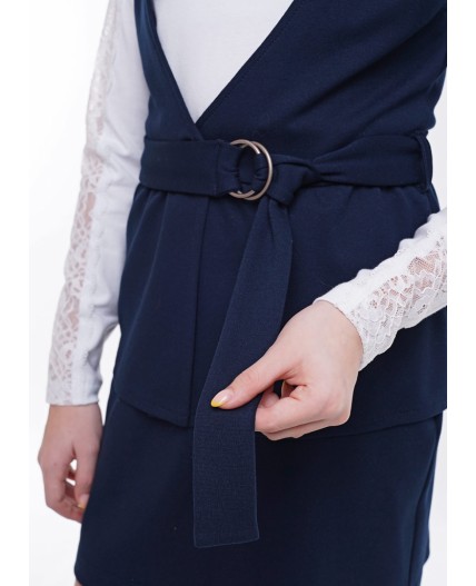 CLE Жилет дев. 715164вэ школа, т.синий