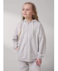 CLE Куртка дев. 757133/22уп, меланж св.серый