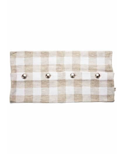 CLE Наволочка 171817ак 30*50, белый/меланж св.бежевый