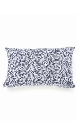 CLE Наволочка 171885хпэ 35*50, т.синий/меланж св.серый