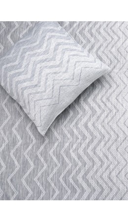 CLE Наволочка 19061ак 40*40, серый/молочный