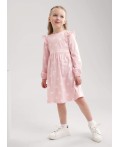 CLE Платье дев. 756740кдн, св.розовый/молочный