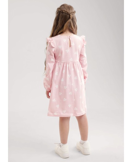 CLE Платье дев. 756740кдн, св.розовый/молочный