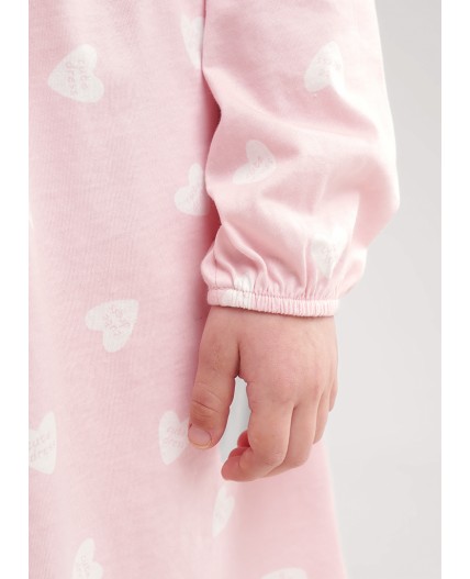 CLE Платье дев. 756740кдн, св.розовый/молочный