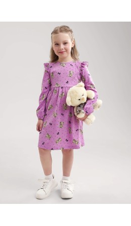 CLE Платье дев. 756740кдн, т.розовый/чёрный