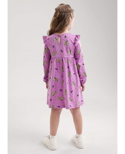 CLE Платье дев. 756740кдн, т.розовый/чёрный