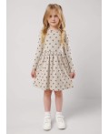 CLE Платье дев. 756819шн, бежевый/чёрный