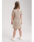 CLE Платье дев. 757145кдн, бежевый/св.коричневый