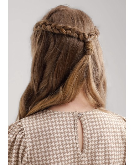 CLE Платье дев. 757145кдн, бежевый/св.коричневый