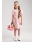 CLE Платье дев. 757145кдн, св.розовый/молочный